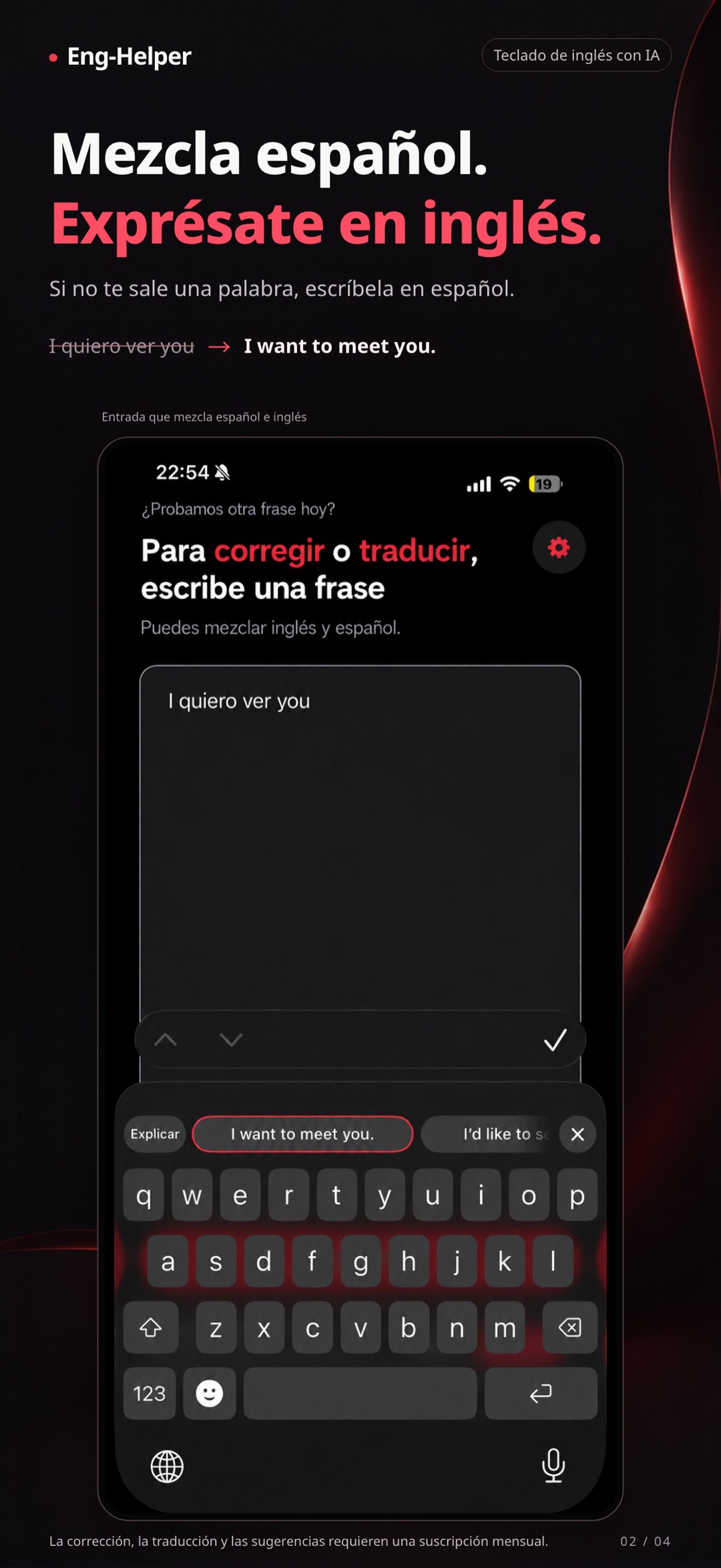 Eng-Helper Corrector de inglés