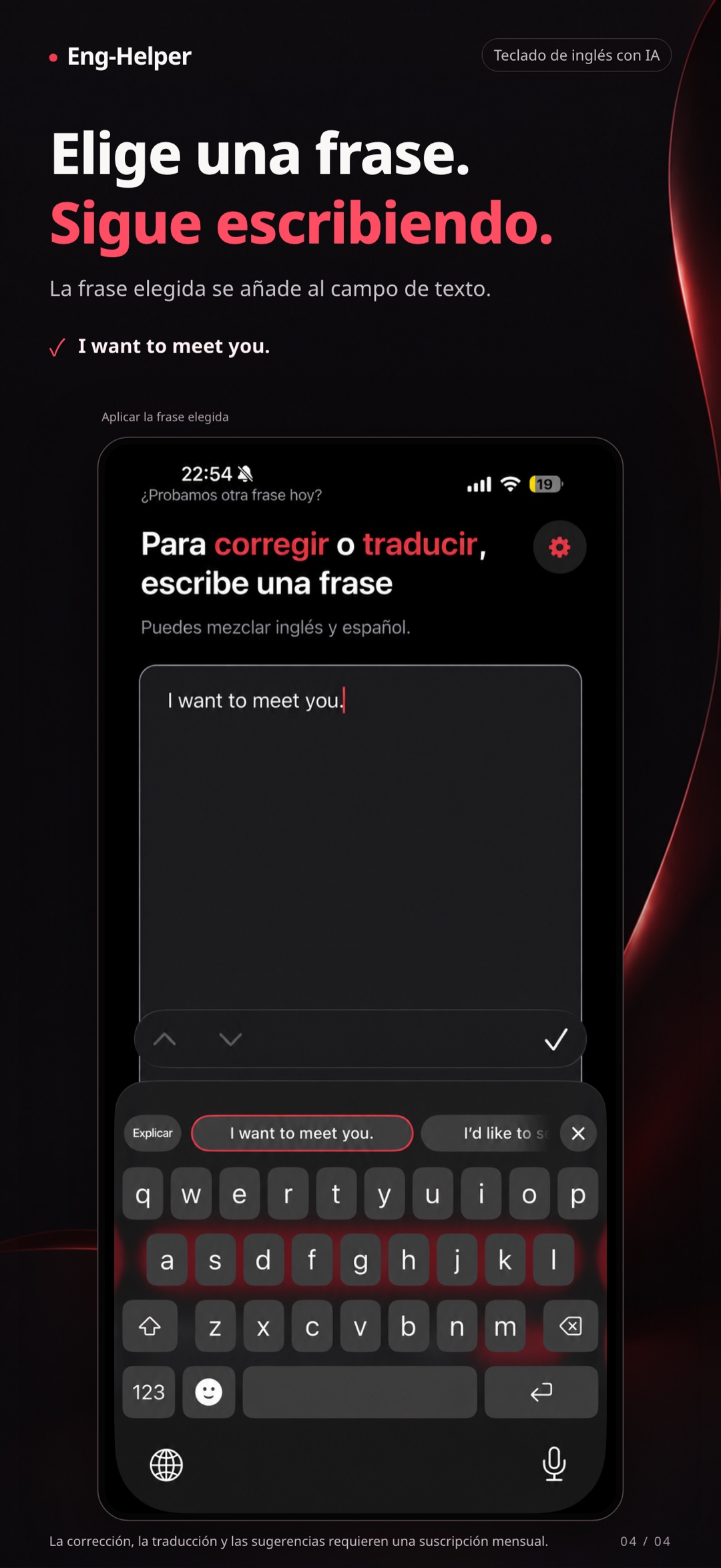 Eng-Helper Corrector de inglés