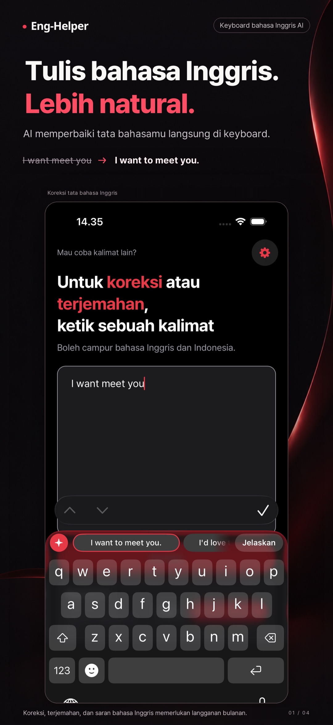 Eng-Helper: Koreksi Inggris