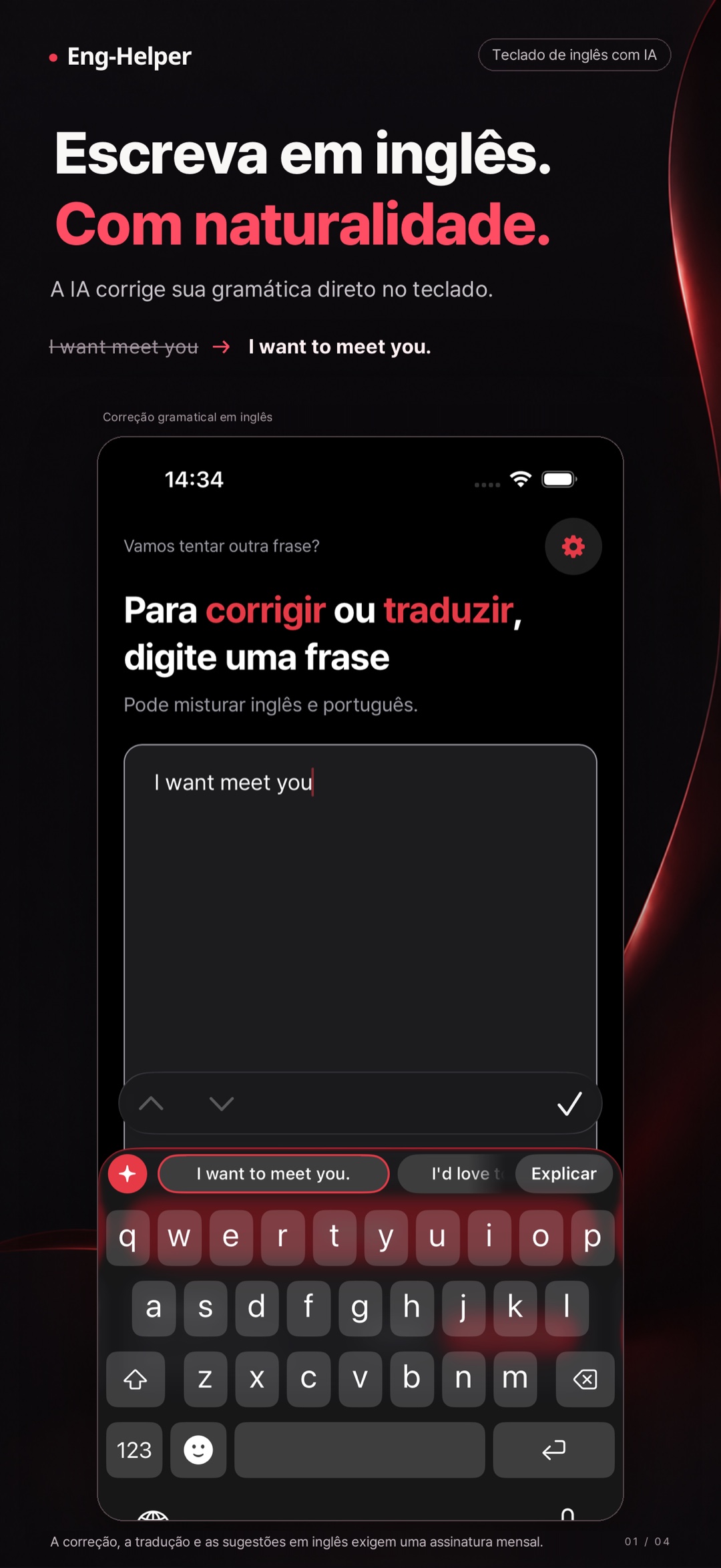 Eng-Helper: corretor de inglês