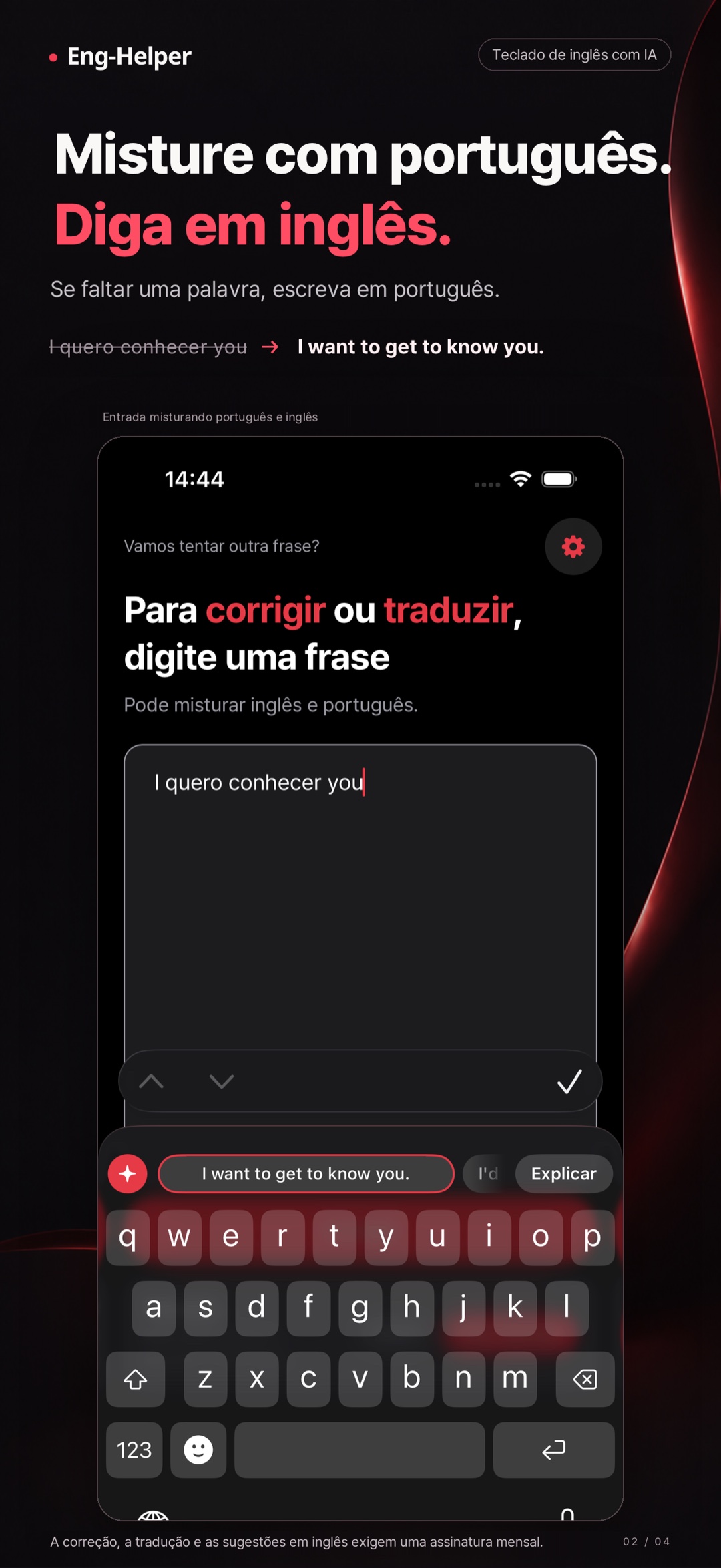 Eng-Helper: corretor de inglês