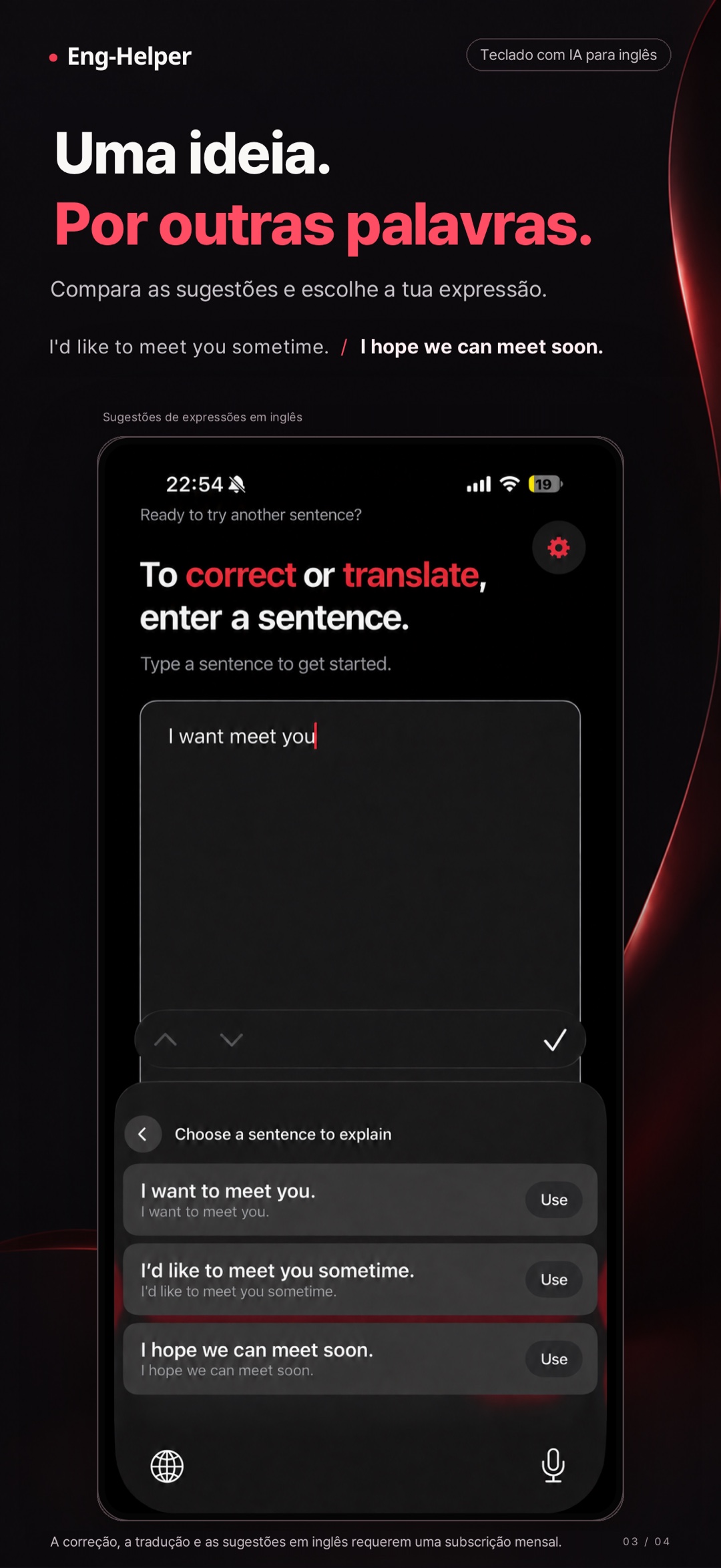 Eng-Helper: corretor de inglês